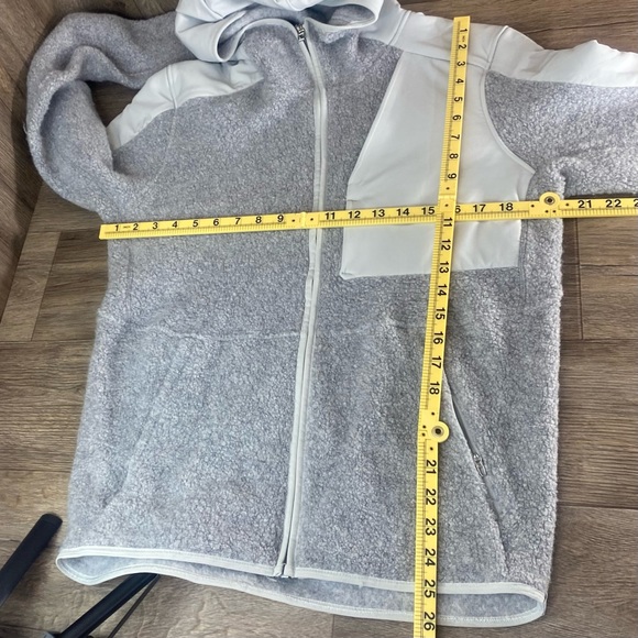 Lululemon Tundra Trek Mens S Full Zip Wool Blend Jacket Hooded Gray Athleisure - Picture 4 of 9
